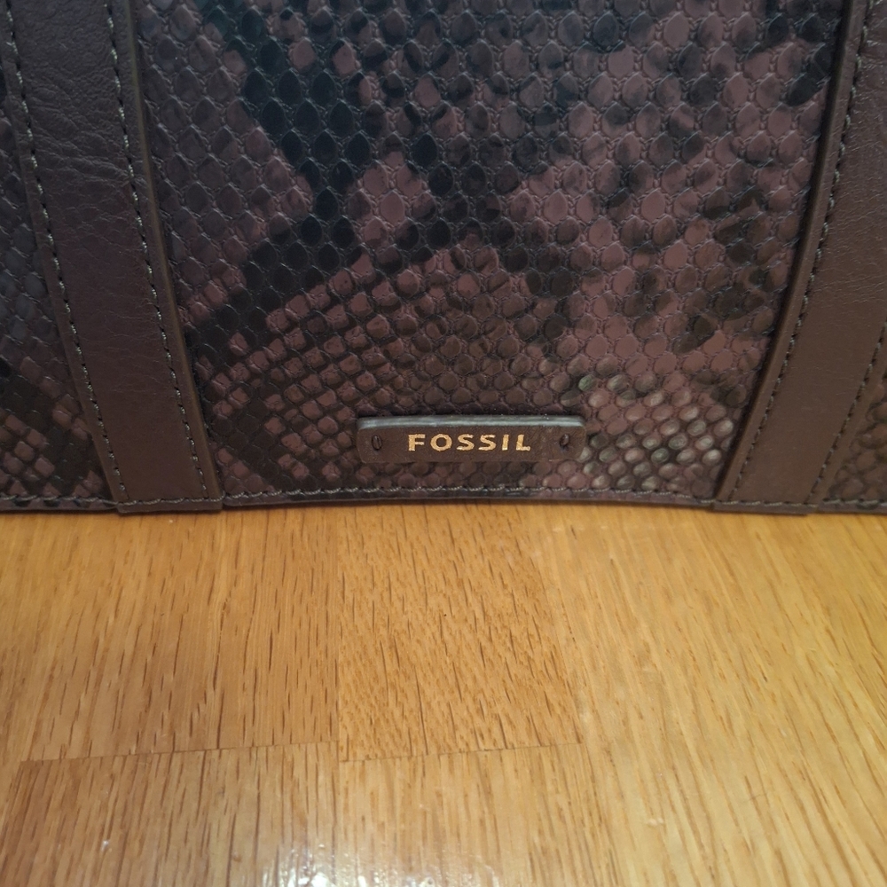 Fossil Maisie Mini Satchel Snake Print Crossbody Tote/Purse - Picture 15 of 15